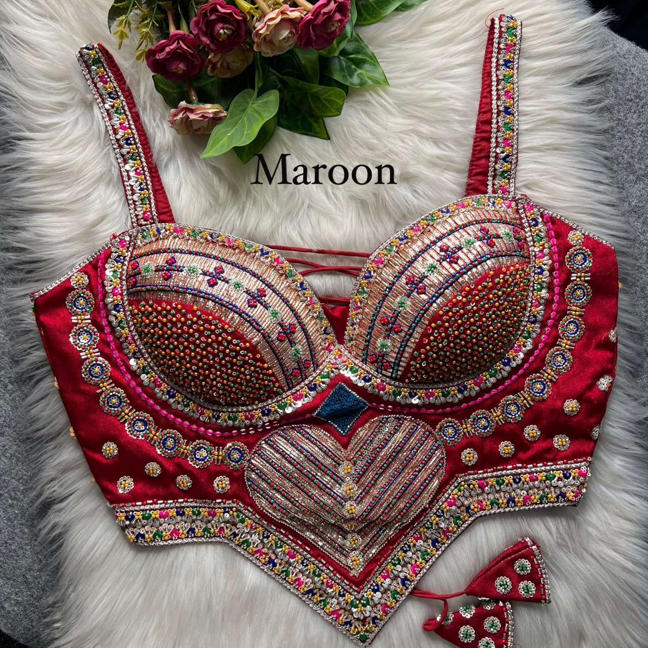 Heavy Corset Style Italian Silk Fabric With Tricot Fuising On Blouse Reseller in surat